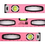 Apollo Tools 24 in. Magnetic Pink Aluminum Level, Horizontal, Vertical, and 45° thumbnail 2