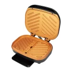 Brentwood Appliances 750W Indoor Electric Copper Grill and Panini Press, 2-Serving, Black thumbnail 1