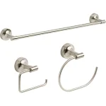 Franklin Brass Voisin 3-Piece Brushed Nickel Bath Hardware Set thumbnail 2