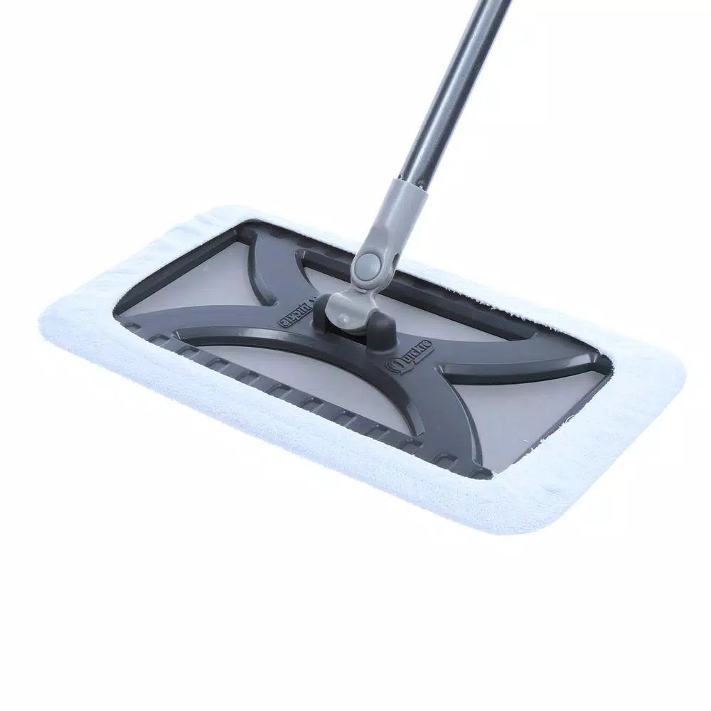 Quickie Professional Hardwood Floor Flat Mop with 48 in. Steel Handle and Terry Cloth Mitt