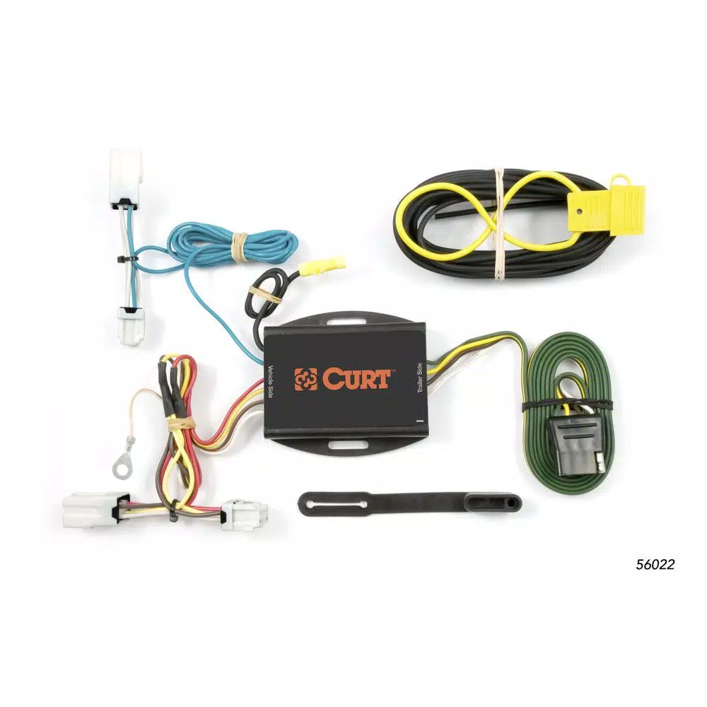 CURT Custom Vehicle-Trailer Wiring Harness, 4-Way Flat T-Connector for Nissan Altima, Maxima, Sentra