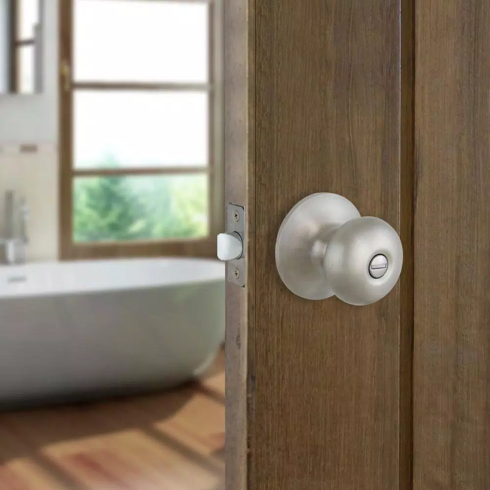 Defiant Stainless Steel Privacy Door Knob Set for Bedroom and Bathroom