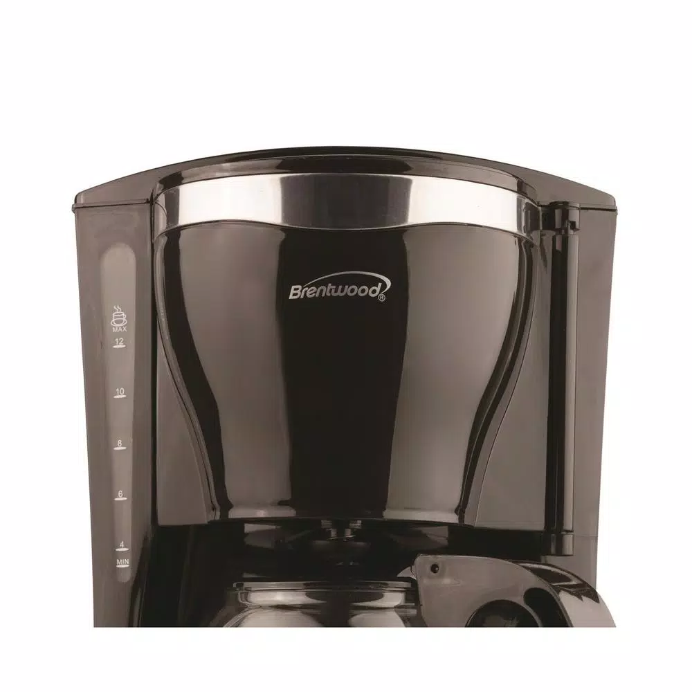 Brentwood Appliances Brentwood 12-Cup Drip Coffee Maker Bundle with 16 oz. Stainless Steel Heated Travel Mug and 12V Car Adapter