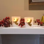LUMABASE Gold Angels Battery Operated LED Candles with Timer, Frosted Glass and Genuine Wax, 2-Count thumbnail 3