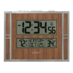 La Crosse Technology Atomic Digital Wall Clock with Wireless Outdoor Temperature Sensor and Daylight Saving Time thumbnail 1