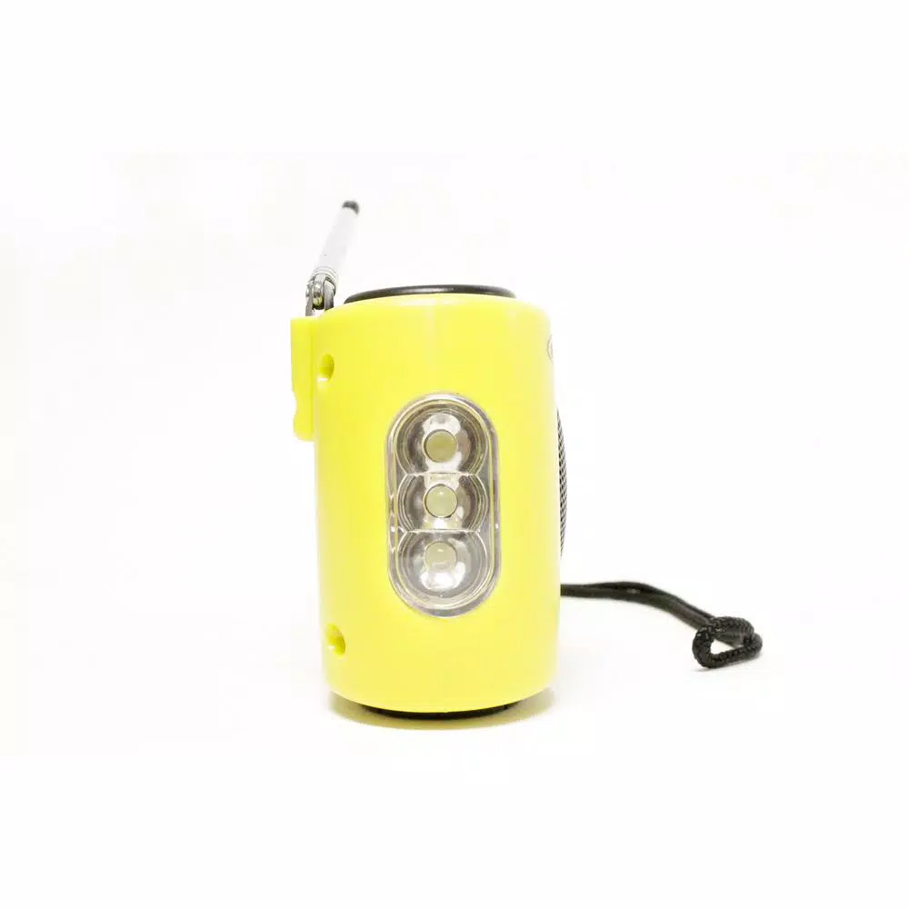 Mayday The Element Dynamo Powered Solar Emergency Radio and Flashlight with NOAA Weather Alert, Yellow