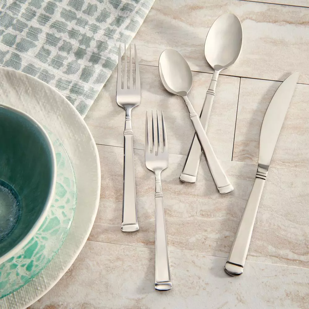 Hampton Forge Avenue 20-Piece 18/0 Stainless Steel Flatware Set, Service for 4