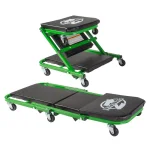 Pro-Lift Z-Creeper 2-in-1 Mechanic Creeper and Seat, 36 in., 300 lb. Capacity, Black/Green thumbnail 1