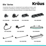 Kraus Elie Double Robe and Towel Hook, Matte Black thumbnail 10