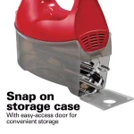 Hamilton Beach Ensemble 6-Speed Hand Mixer with Snap-On Storage Case, Red thumbnail 3
