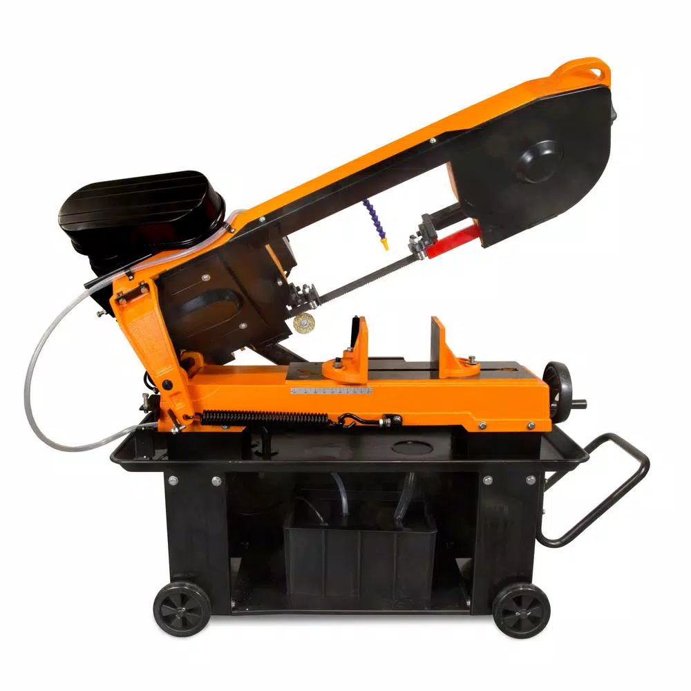 WEN 7 in. x 12 in. Metal-Cutting Horizontal Band Saw with Stand