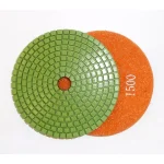 Unbranded JHX 4 in. Wet Diamond Polishing Pad Set for Granite and Concrete with Semi-Rigid Back Holder (7-Piece) thumbnail 9