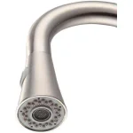 Vanity Art Brushed Nickel Single-Handle Pull-Down Kitchen Faucet with 360 Degree Swivel Spout thumbnail 6