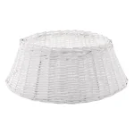Home Accents Holiday 27 in. White Wicker Christmas Tree Collar thumbnail 1
