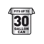 Glad ForceFlexPlus 30 Gallon Black Drawstring Trash Bags, Heavy Duty, 70 Count thumbnail 3