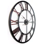 Infinity Instruments Metal Fusion 28 in. Round Metal Wall Clock - Black thumbnail 3