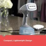 BLACK+DECKER Advanced Handheld Garment Steamer, 1400W, Gray thumbnail 7