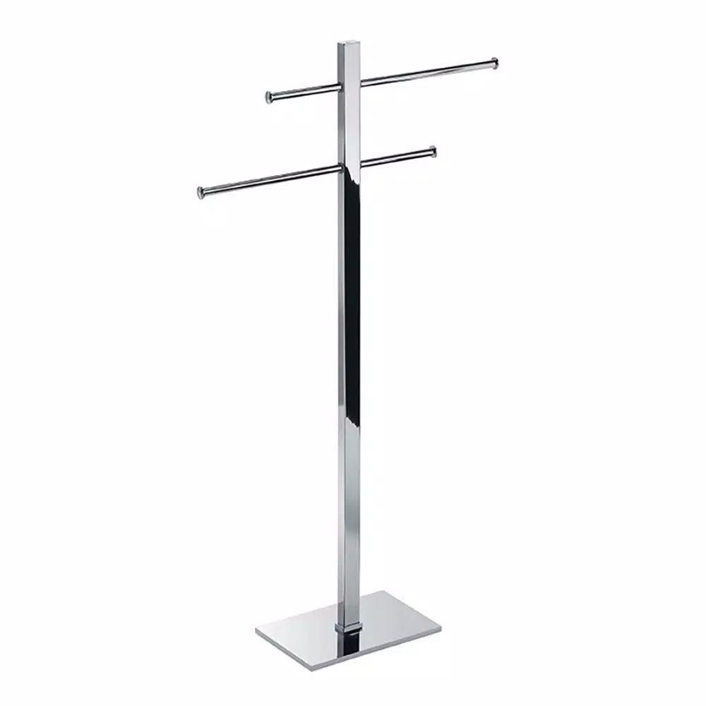 Nameeks Gedy Bridge Freestanding Towel Rack, Stainless Steel with Polished Chrome Finish