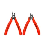 Crescent 4 in. Shear-Cutter Plier Set, 2-Piece Carbon Steel Electronic & Needle-Nose Set thumbnail 1