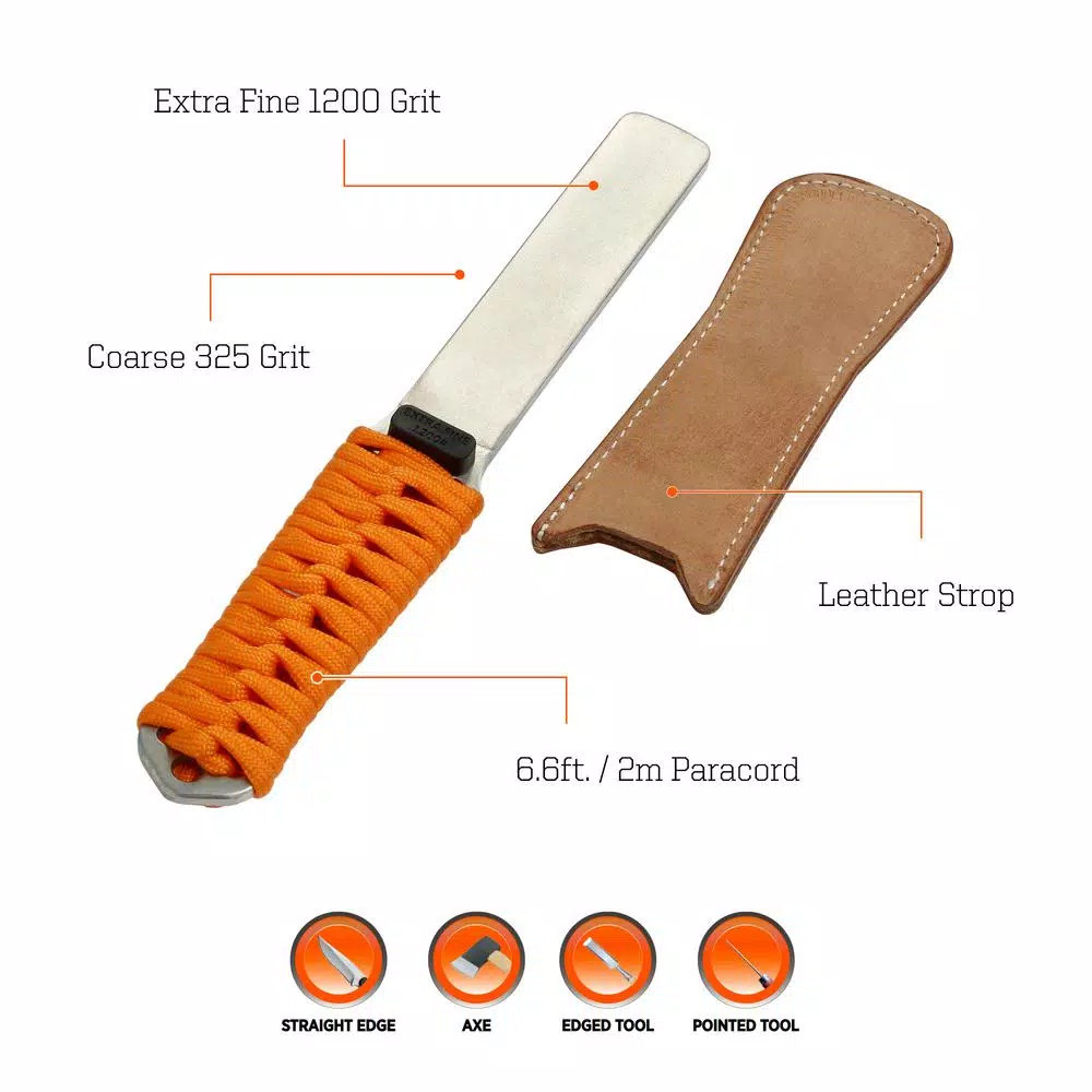 Sharpal 181N Bodyguard Dual-Grit Diamond Knife Sharpener with Leather Strop