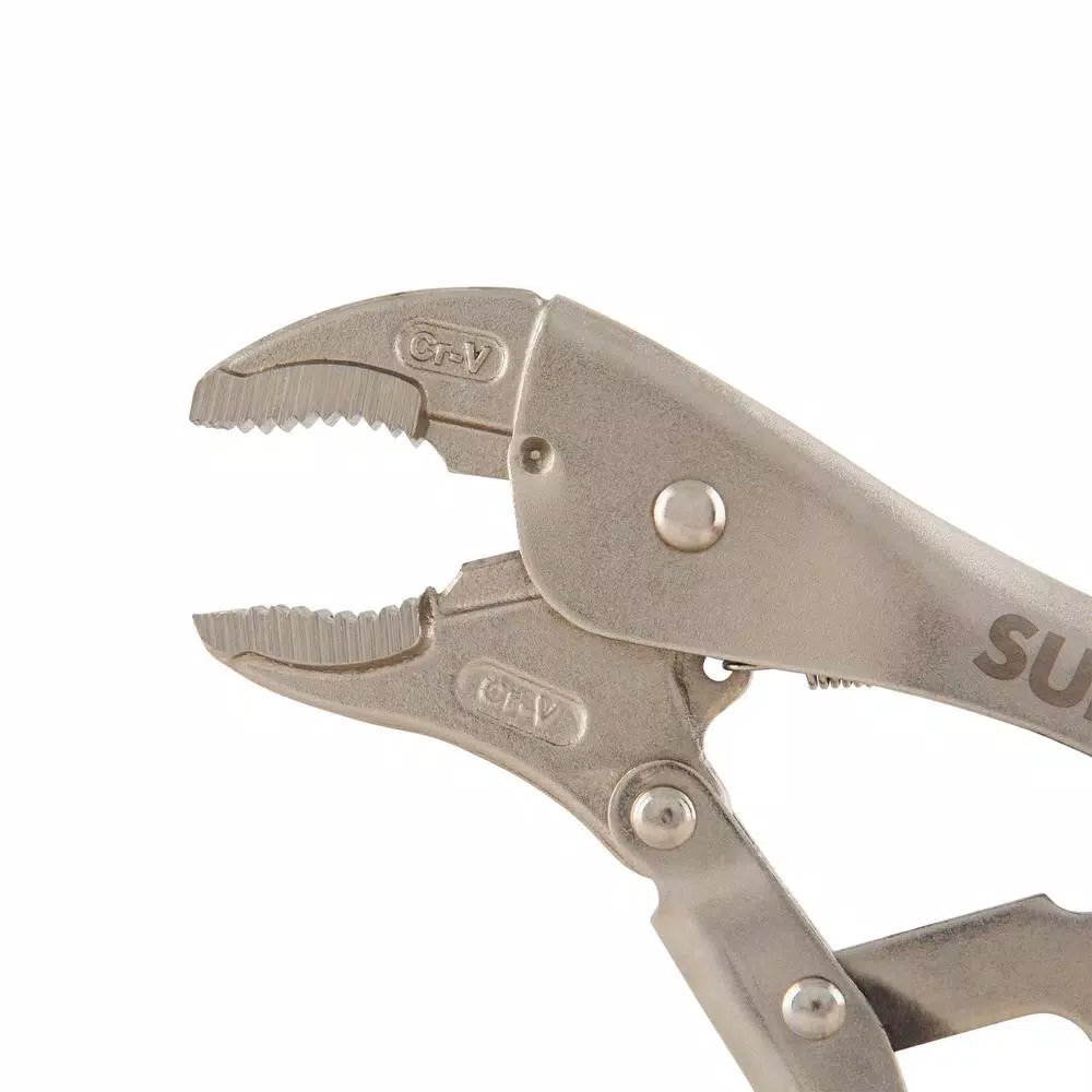 SUNEX TOOLS Sunex LP10C 10 in. Curved Jaw Locking Pliers with Wire Cutter