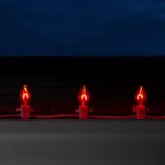 Wintergreen Lighting FlexFilament C9 Red LED Vintage Edison Shatterproof Christmas Light Bulbs (5-Pack) thumbnail 4