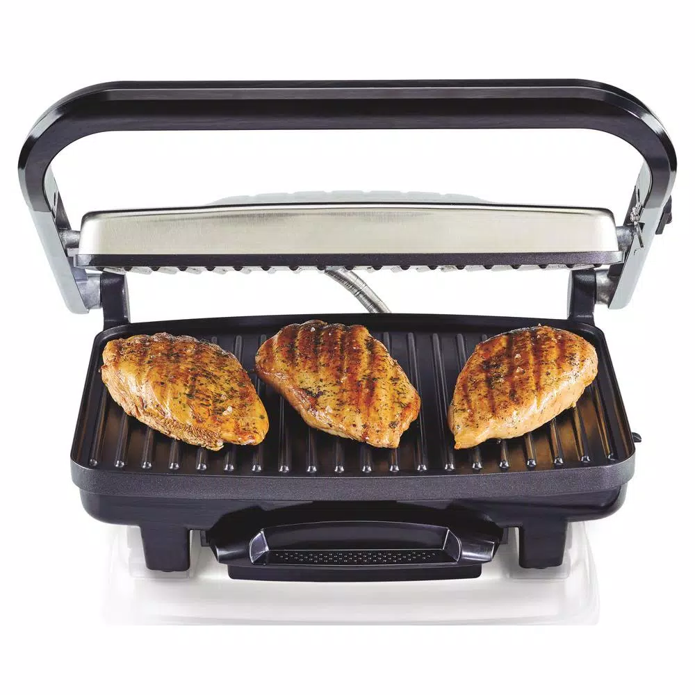 Hamilton Beach Stainless Steel Panini Press and Indoor Grill, 1500W