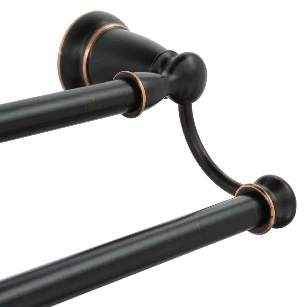 MOEN Banbury 24 in. Double Towel Bar, Mediterranean Bronze