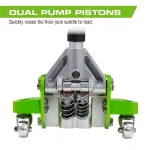 Arcan ALJ2TW 2-Ton Aluminum Floor Jack, Lightweight Service Jack with Dual Pump Pistons thumbnail 4