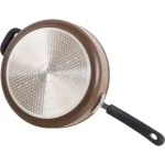 Ozeri Stone Earth 5.3 Qt. Aluminum Ceramic Nonstick Sauce Pan with Glass Lid, Coconut Brown thumbnail 7