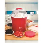 Euro Cuisine 2 Qt. Yogurt Maker with Glass Jar, Stainless Steel Thermometer, and Greek Yogurt Cotton Bag - Red thumbnail 3