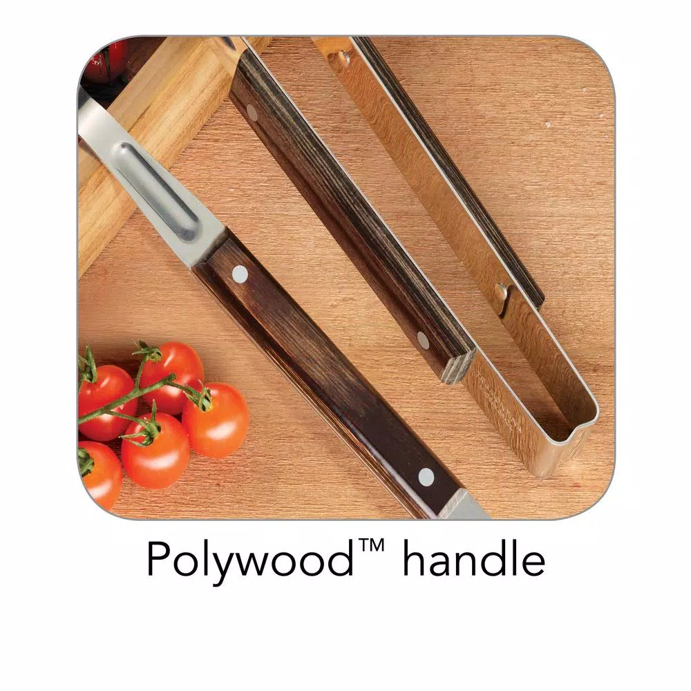 Tramontina Churrasco Stainless Steel Grill Tongs and Fork 2-Piece Set