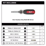 Milwaukee 13-in-1 Multi-Tip Cushion Grip Screwdriver Set thumbnail 3
