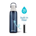 Brita 26 oz. Premium Filtering Water Bottle, Night Sky Blue, BPA-Free with 1 Filter thumbnail 12