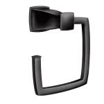 Moen Hensley 3-Piece Matte Black Bath Hardware Set with 24 in. Towel Bar, Paper Holder, and Towel Ring thumbnail 5