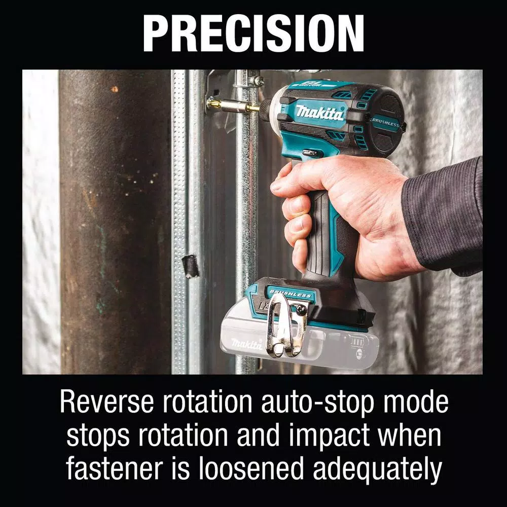 Makita 18V LXT Brushless 4-Speed Impact Driver Bundle with ImpactXPS 10-Pc Socket and 45-Pc Bit Set