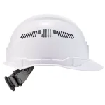 Ergodyne Skullerz 8972 Class C Vented Cap Style Hard Hat with Ratchet Suspension - White thumbnail 9