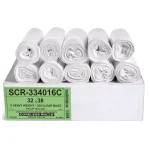 Unbranded 33 Gallon Clear High Density Source Reduction Trash Bags, 250 Count thumbnail 1