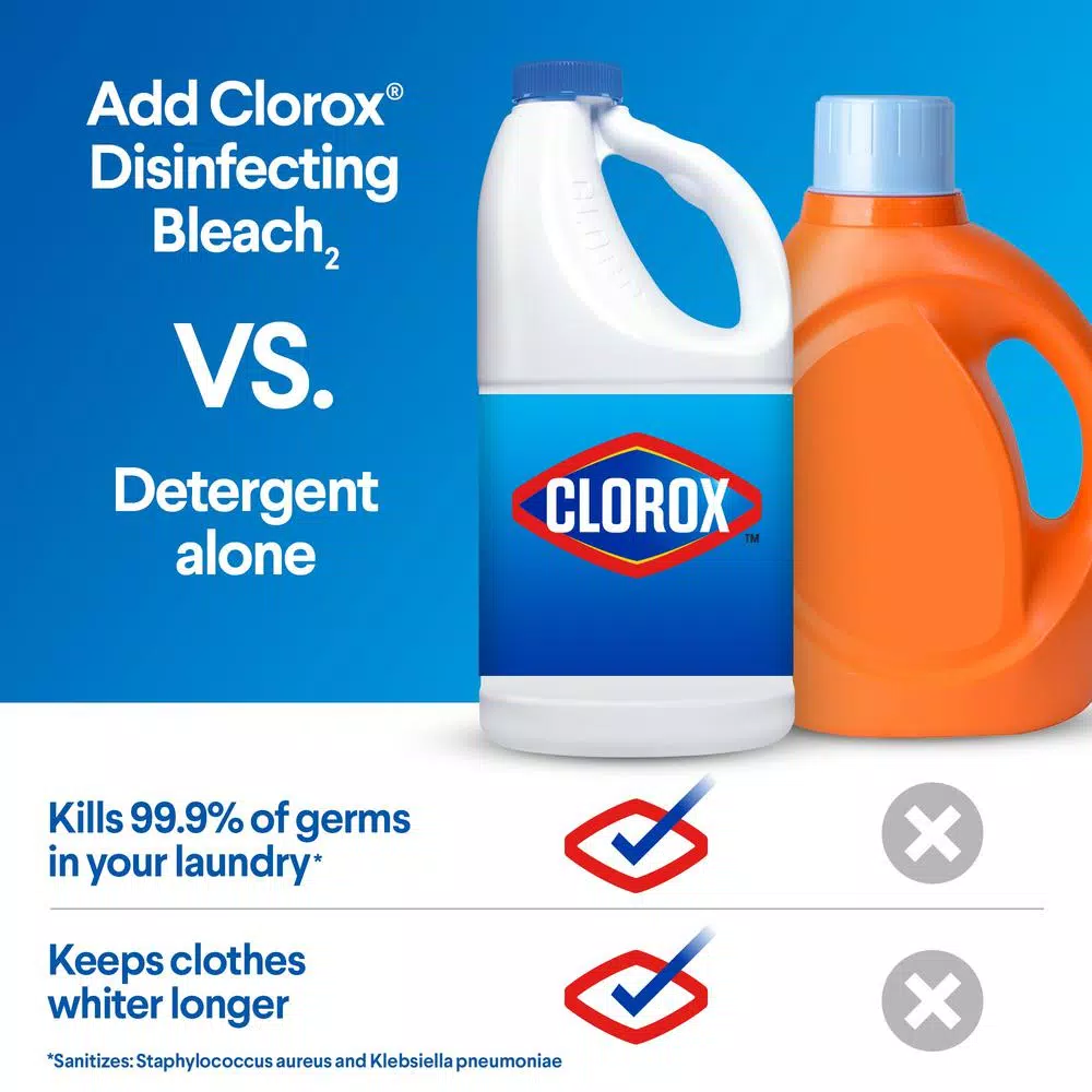Clorox Disinfecting Bleach with CloroMax Technology, Regular Concentrated Liquid, 121 oz.