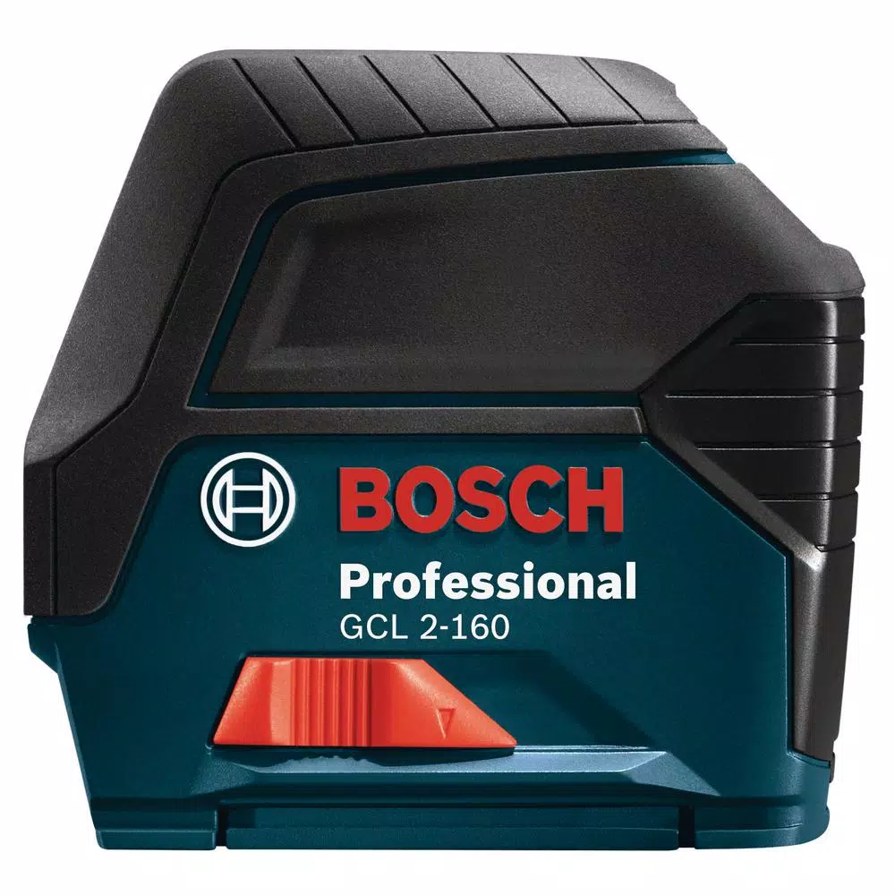Bosch GCL 2-160 S Self-Leveling Cross-Line Laser Level with Plumb Points, 165 ft. Range, Reconditioned