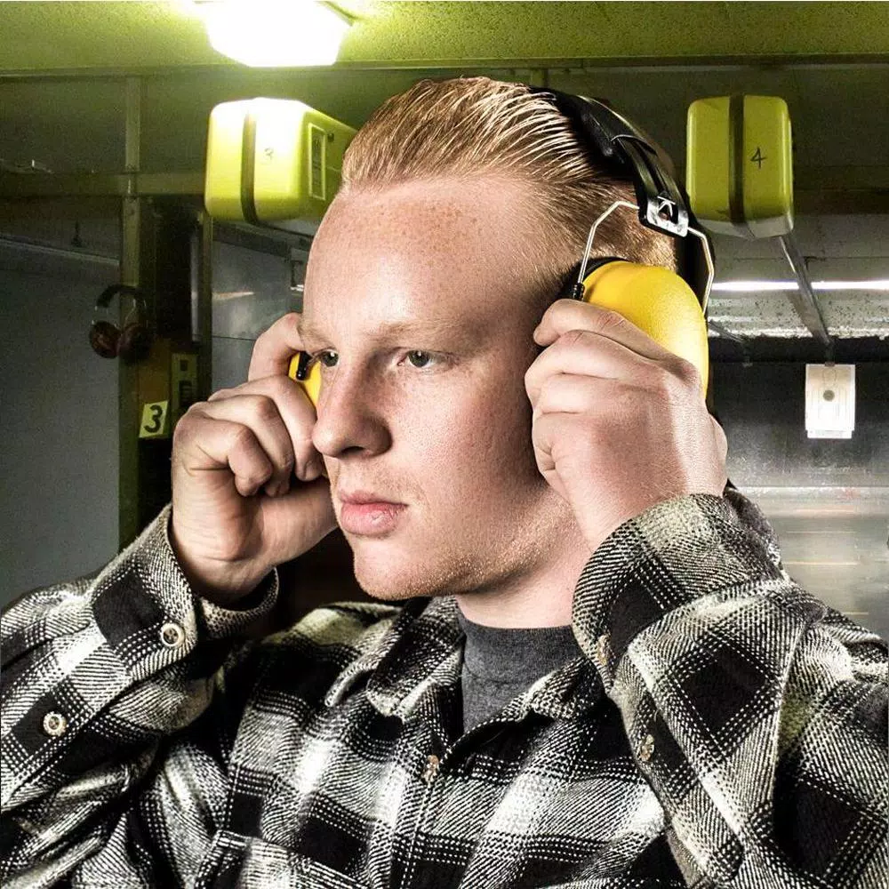 TR Industrial Schutz Compact Foldable Ear Muffs - 34 dB NRR Hearing Protection