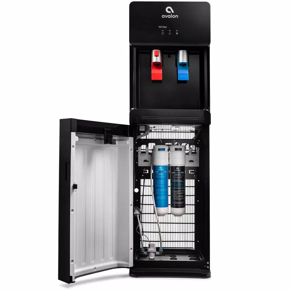 Avalon Self-Cleaning Bottleless Water Cooler Dispenser with Hot/Cold Water, Black