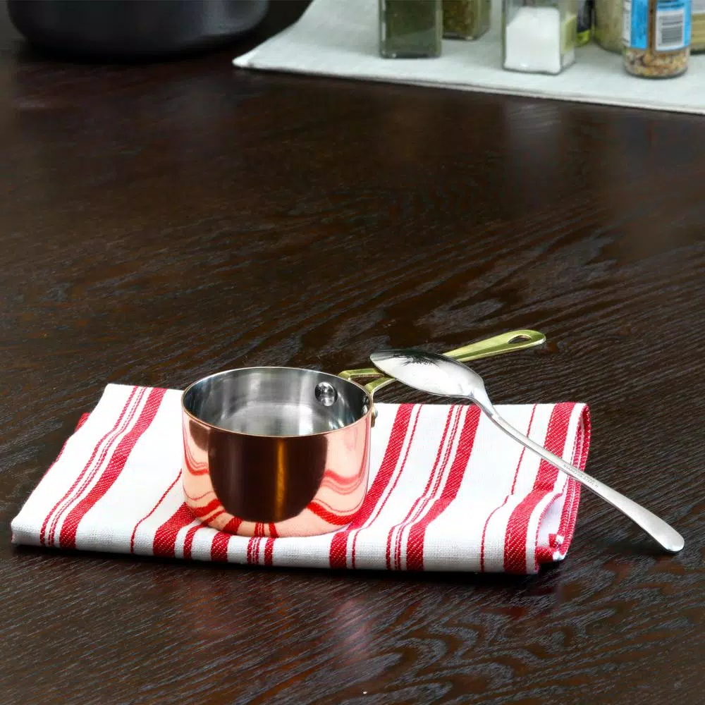 Gibson Home Rembrandt 1 qt. Aluminum Sauce Pan with Copper Plating