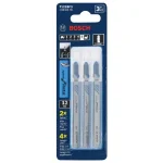Bosch 3-Pack 12 TPI Bi-Metal T-Shank Jig Saw Blades for Medium-Thin Metal Cutting thumbnail 1
