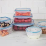 Kitchen Details 16-Piece Food Storage Container Set with Airtight Clip-Lock Lids, Blue thumbnail 2