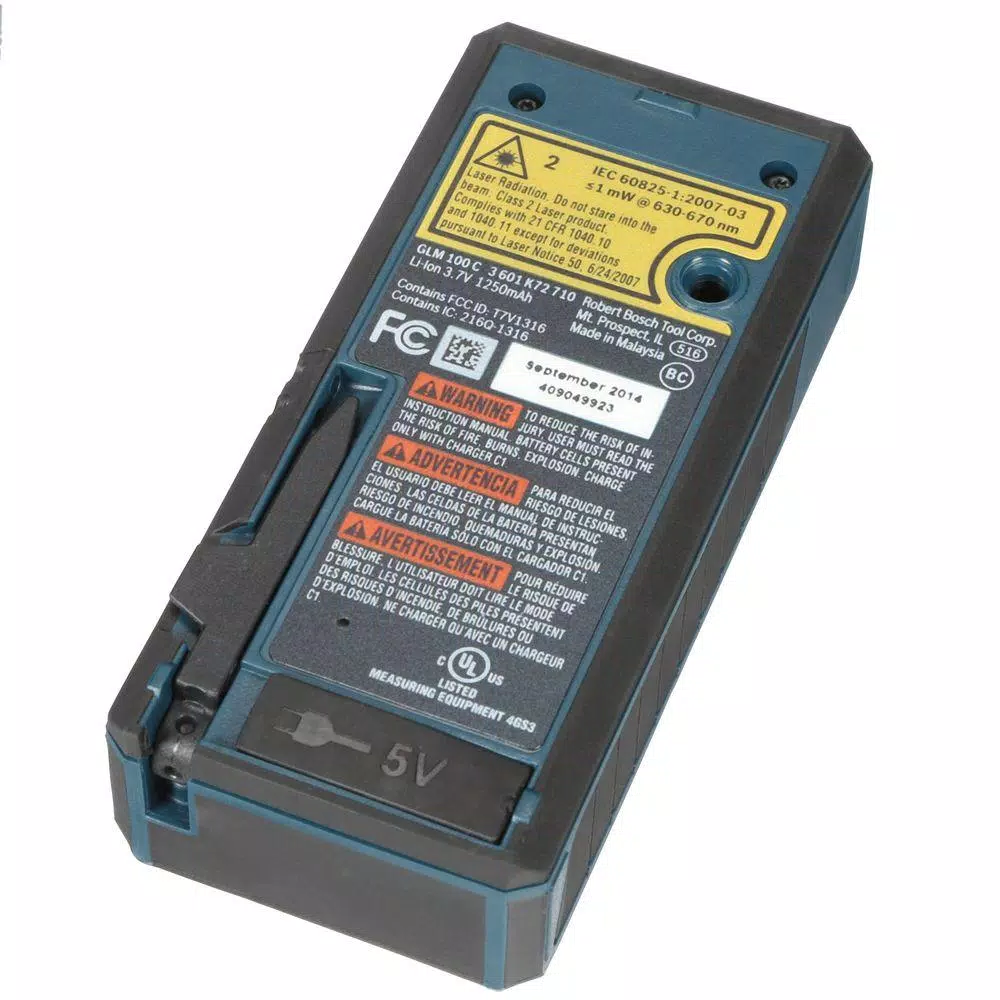Bosch GLM 100 C Bluetooth Laser Distance and Angle Measure, 100 ft.