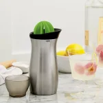 Tovolo Stainless Steel Cocktail Shaker with Built-in Reamer and Jigger Cap, 24 oz thumbnail 2