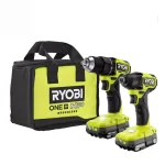 RYOBI ONE+ HP 18V Compact Brushless 2-Tool Combo Kit with 1/2 in. Drill/Driver and 1/4 in. Impact Driver thumbnail 1