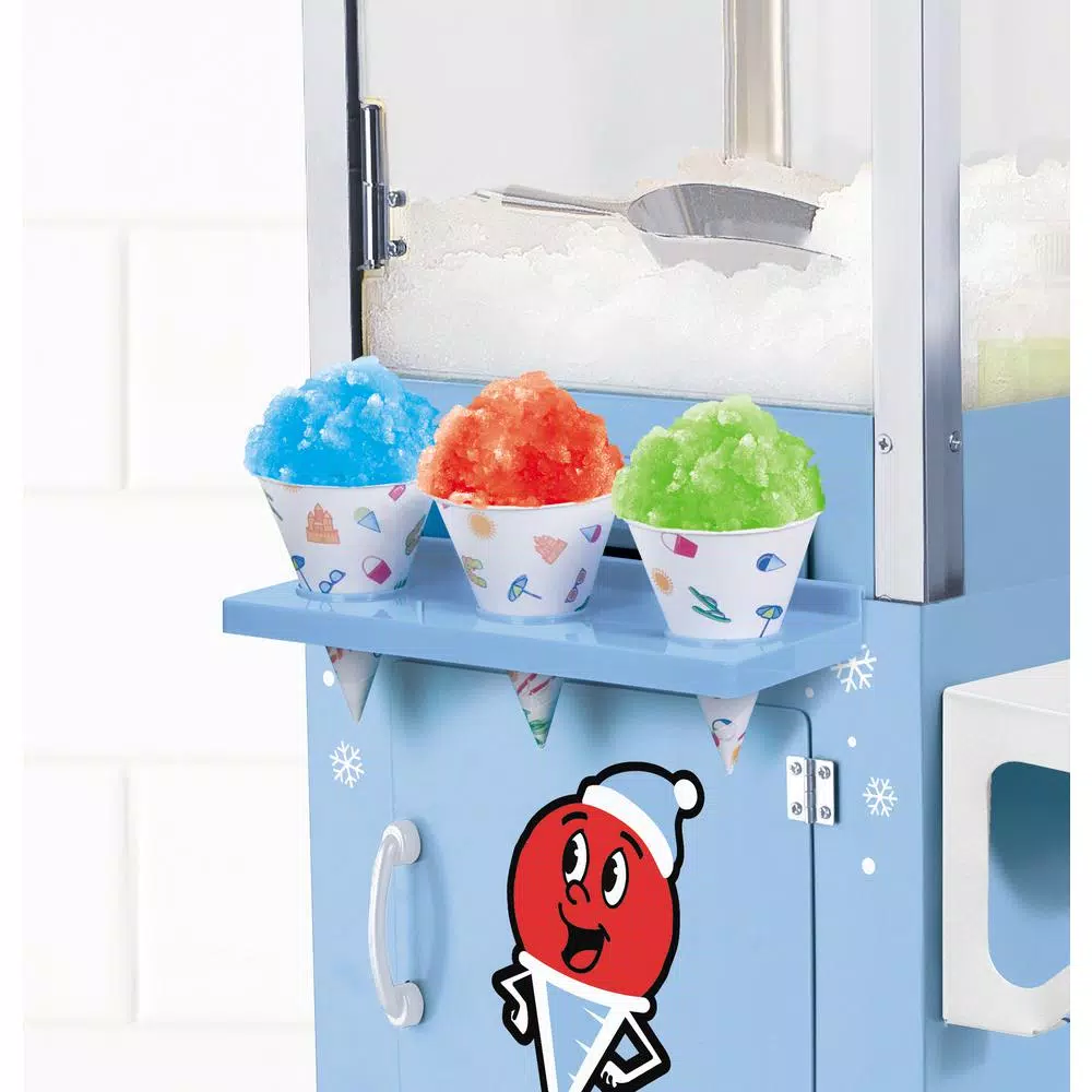 Nostalgia SCC200 Vintage Collection Snow Cone Machine Cart, 53 in., Blue