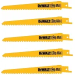DEWALT 6 in. Bi-Metal Reciprocating Saw Blade, 5/8 TPI, Taper Back (5-Pack) thumbnail 1